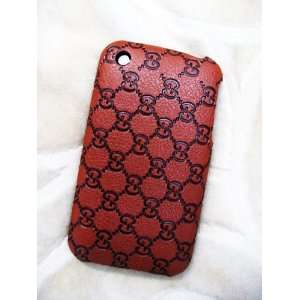  iPhone 3g 3gs Leather Hard Back Case Cover Color Tan 