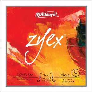 10 Zyex Viola G Singles Short Scale Medium Tension 