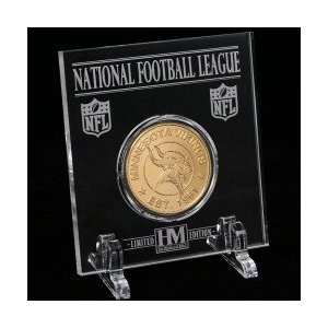  Minnesota Vikings 24kt Gold Game Coin