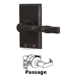  Molten bronze universally handed passage lever   square 