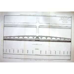 C1803 Plan Inclined Planes London Bridge Engineering 