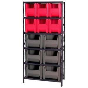   Container Shelf Storage Systems with Various Bins