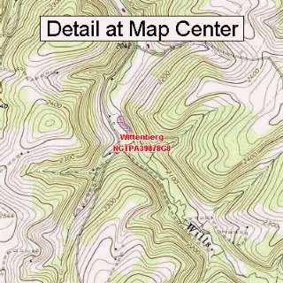  USGS Topographic Quadrangle Map   Wittenberg, Pennsylvania 