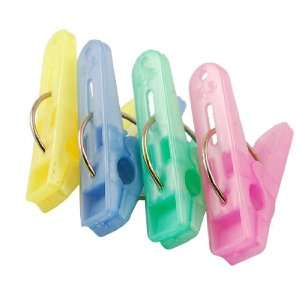   Color Plastic Clothes Pins Hanging Clips Hooks