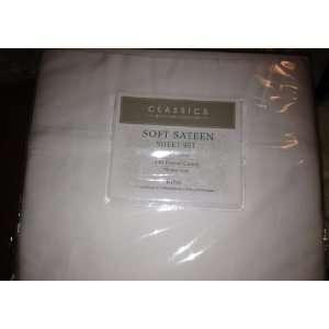   Charter Club Classics Soft Sateen Sheet Set King White