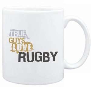  New  True Guys Love Rugby  Mug Sports