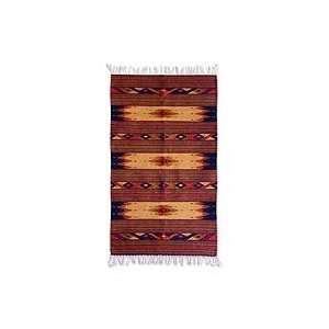  NOVICA Zapotec wool rug, Windows of Light (2.5x5)