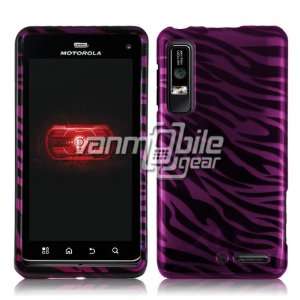  VMG Purple/Black Zebra Stripes Hard 2 Pc Design Plastic 