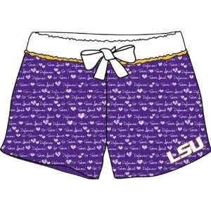  Lsu   Ladies Print Boxer Shorts