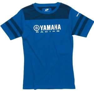   Yamaha Lionel Womens Short Sleeve Sports Wear Shirt   Blue / X Large