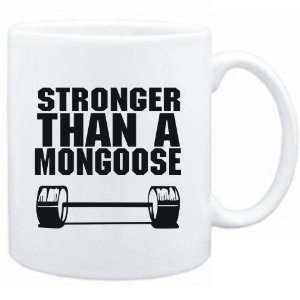  Mug White Stronger than a Mongoose  Animals