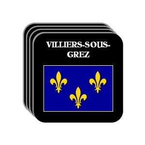 Ile de France   VILLIERS SOUS GREZ Set of 4 Mini Mousepad Coasters