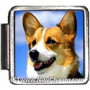  Corgi Dog Italian Charm Bracelet Jewelry Link A10006 