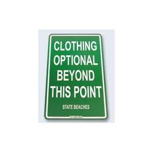 Seaweed Surf Co Clothing Optional State Aluminum Sign 18x12 in 