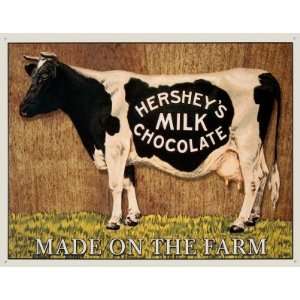 Hersheys Milk Chocolate Cow Retro Vintage Tin Sign 