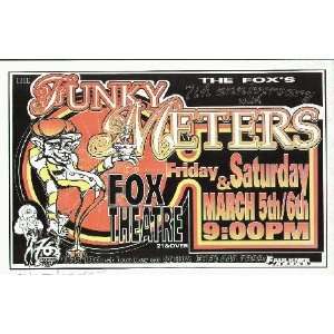  Funky Meters Boulder 1999 Concert Poster SIGNED