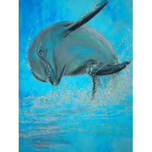  Joy dolphin art painting 