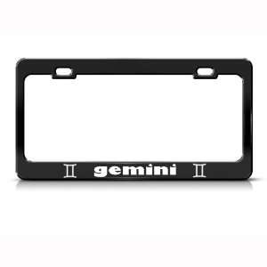  Gemini Astrology Zodiac Sign Metal license plate frame Tag 