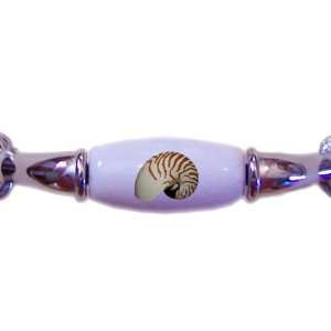 Nautilus Shell Seashell CHROME DRAWER Pull Handle