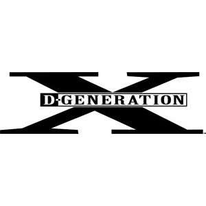  WWE Dgeneration X Rub On Window Decal Sticker S WWE 0021 R 
