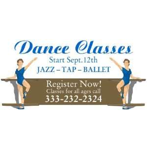  3x6 Vinyl Banner   Dance Classes 