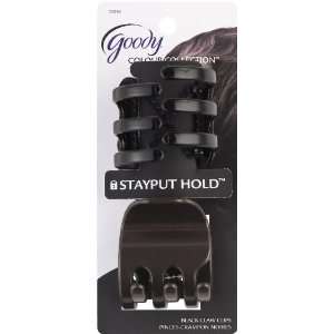   Colour Collection 1/2 Claws, Stay Put Hold, Black, 2 Count (Pack of 3