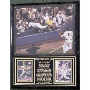  DEREK JETER LARGE PHOTO PLAQUE THE DIVE NY YANKEES 