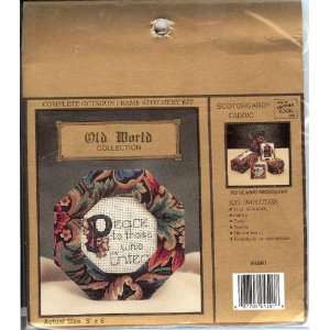  Complete Octagon Frame Stitchery Kit, Old World Collection 