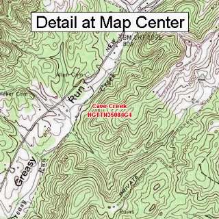   Topographic Quadrangle Map   Cave Creek, Tennessee (Folded/Waterproof
