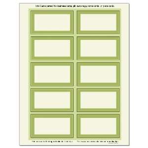 New MULTI GREEN BORDER BUSINESS CARDS Case Pack 1   397186 