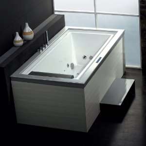 Ariel AM146JDTSZ R White Platinum Platinum Whirlpool Bath Tub 75 x 40 