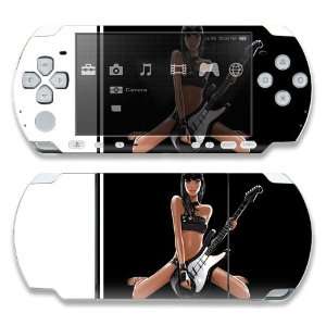 Sony PSP 1000 Skin Decal Sticker  Guitar Girl