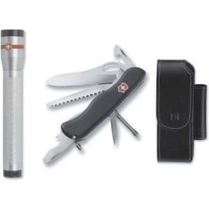   Trekker Knife with Pouch and AAA LED Flashlight