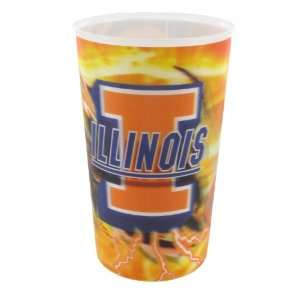   of Illinois Holographic 3D Lenticular NCAA Sports Cup March Madness