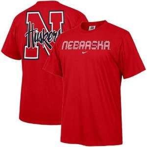   Nike Nebraska Cornhuskers Red College Big T Shirt