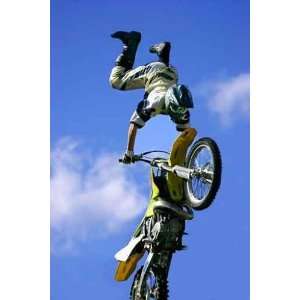  Freestyle Motorcycle Jumping   Peel and Stick Wall Decal 