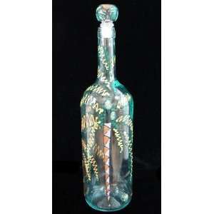 com Party Palms Design   Hand Painted   Wine Bottle with Hand Painted 