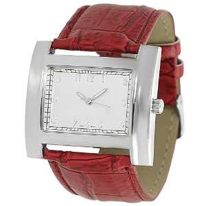   Womens Crocodile Faux Leather Strap Watch GP Designs Jewelry