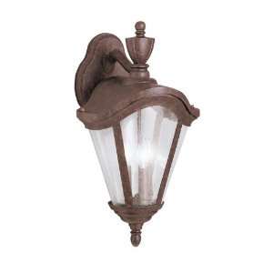   Outdoor Sconce, Tannery Bronze with Gold Accent