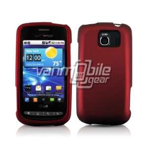  SOLID RED RUBBERIZED CASE for LG VORTEX 