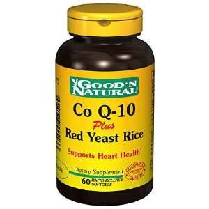  CoQ10 60 mg Red Yeast Rice 600 mg 60 Softgels by Good and 