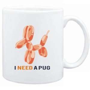  Mug White  I NEED A Pug  Dogs