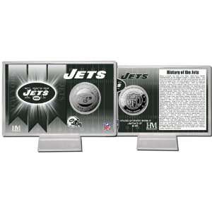  New York Jets Team History Silver Coin Card Sports 