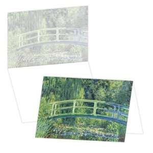  ECOeverywhere Water Lily Pond Boxed Card Set, 12 Cards and 