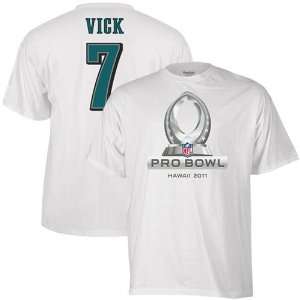  Reebok Philadelphia Eagles #7 Michael Vick White 2011 Pro 