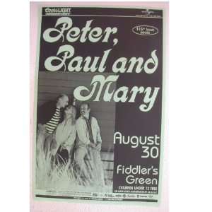  Peter Paul And Mary Handbill Poster Peter, Paul & Paul 
