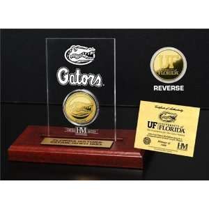  University of Florida 24KT Gold Coin Etched Acrylic 
