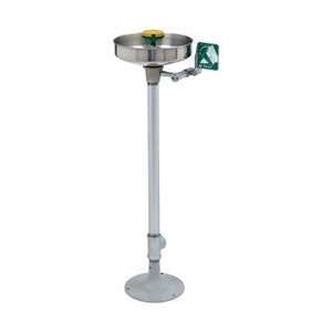   Pedestal mounted, stainless bowl eye/face wash with AXION MSR  eye/f