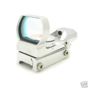  New Ncstar Red Dot Reflex Sight Silver LED 100% Safe For 