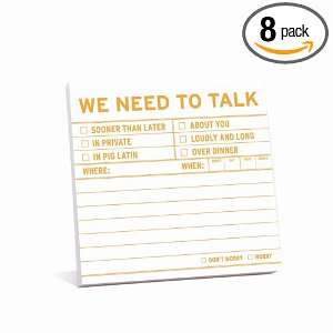  Knock Knock Sticky Notes We Need To Talk (Pack of 8 